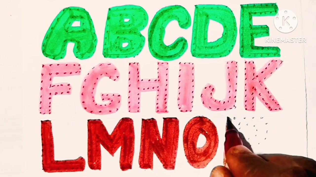 ABCD tracing and coloring alphabet for kids ll ABC ALPHABET TRACING AND Coloring ABCD Alphabet 