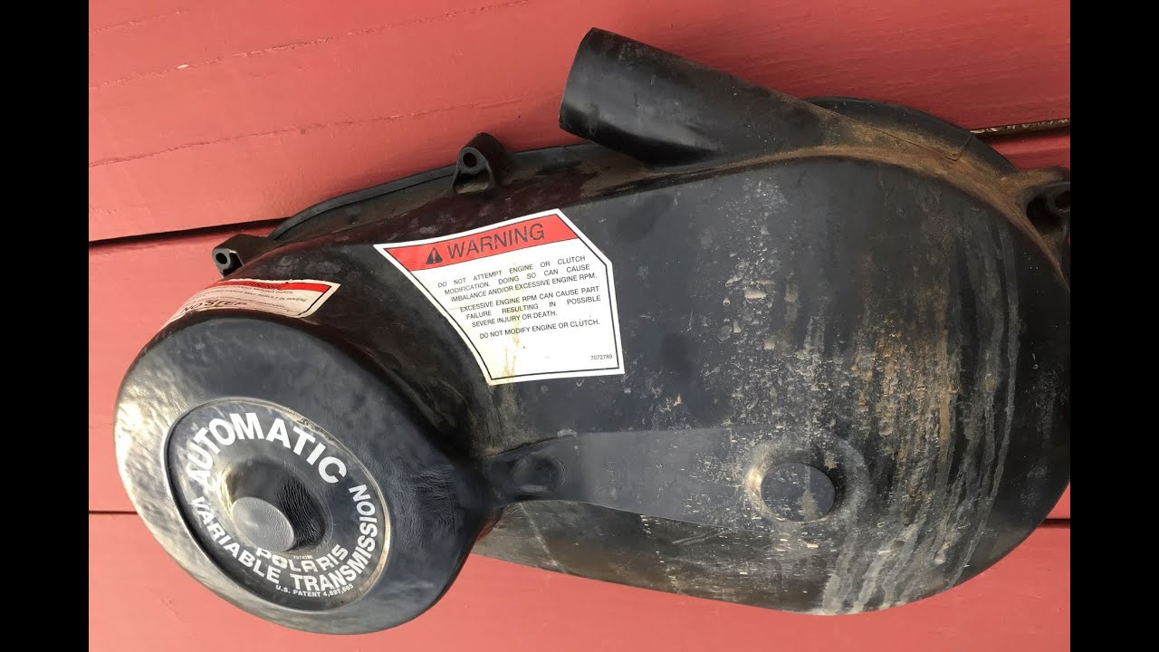 OldGuyDIY 1997 Polaris 500 ATV Replace Torn Drive Belt & $55 Melted Outer Clutch Housing # 5433542