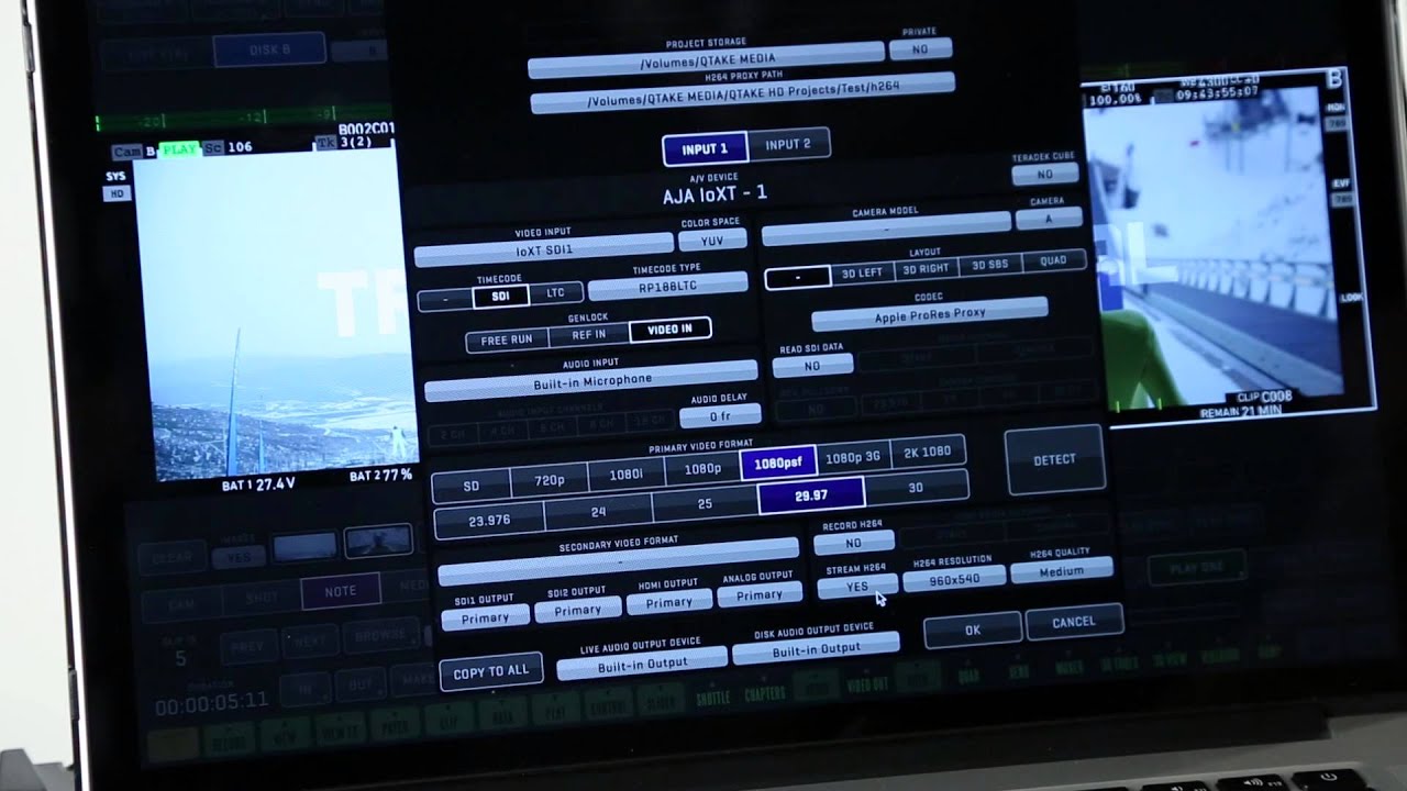 Qtake Monitor Setup