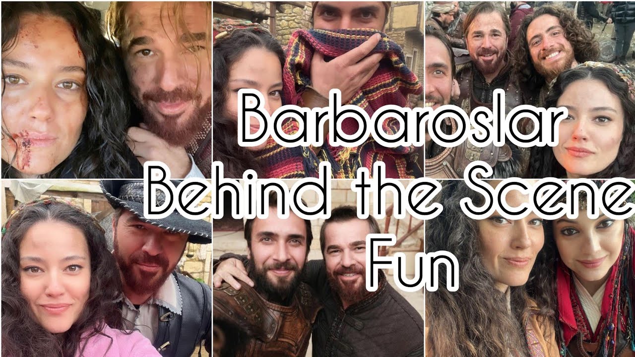Barbaroslar BTS viral video off camera fun with Pelin Akil Altan #enginaltanduzyatan #pelinakil #new