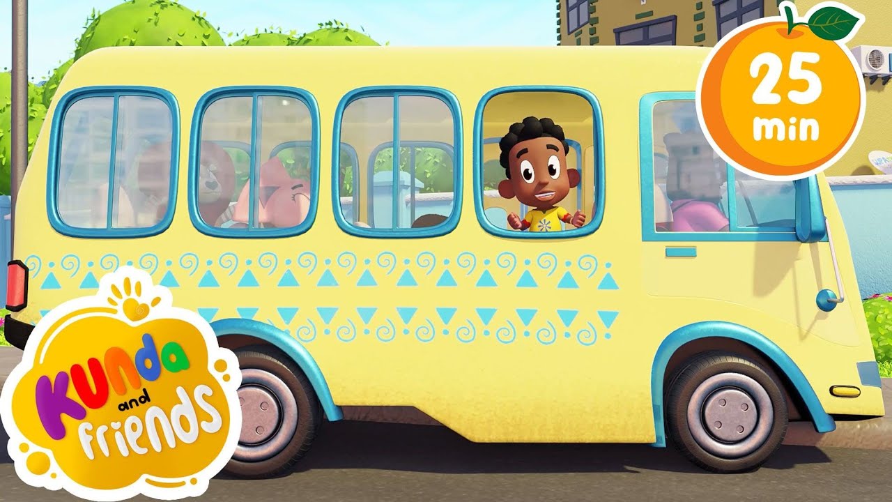 Wheels On The Bus + More Nursery Rhymes | Kids Songs | Cartoons For Kids | Kunda & Friends