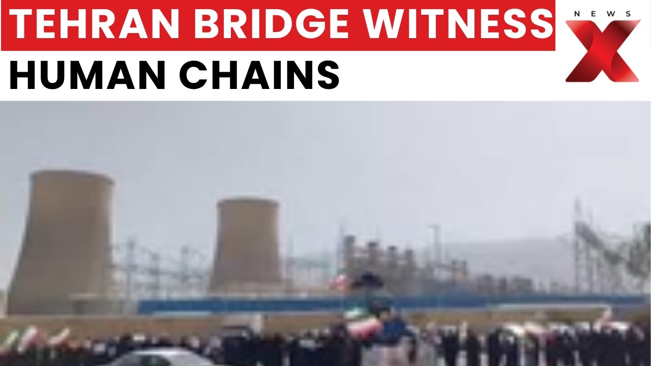 Dramatic Human Chains Formed on Iranian Bridge Amid Trump&rsquo;s Bridge Warning | NewsX