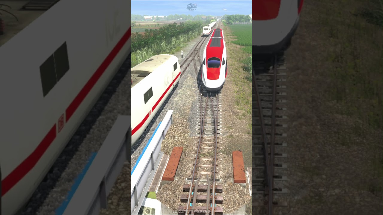 PABJANG TRAIN CRASHES AT RAIL CROSSING #train #railtrack #railways