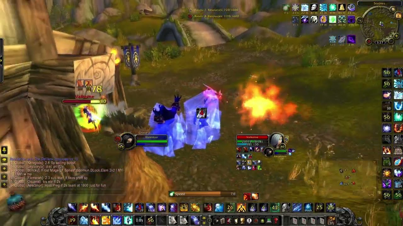 10-0 Full BG Fire Mage (Top DMG) WotLK Solo PvP - Rakzo
