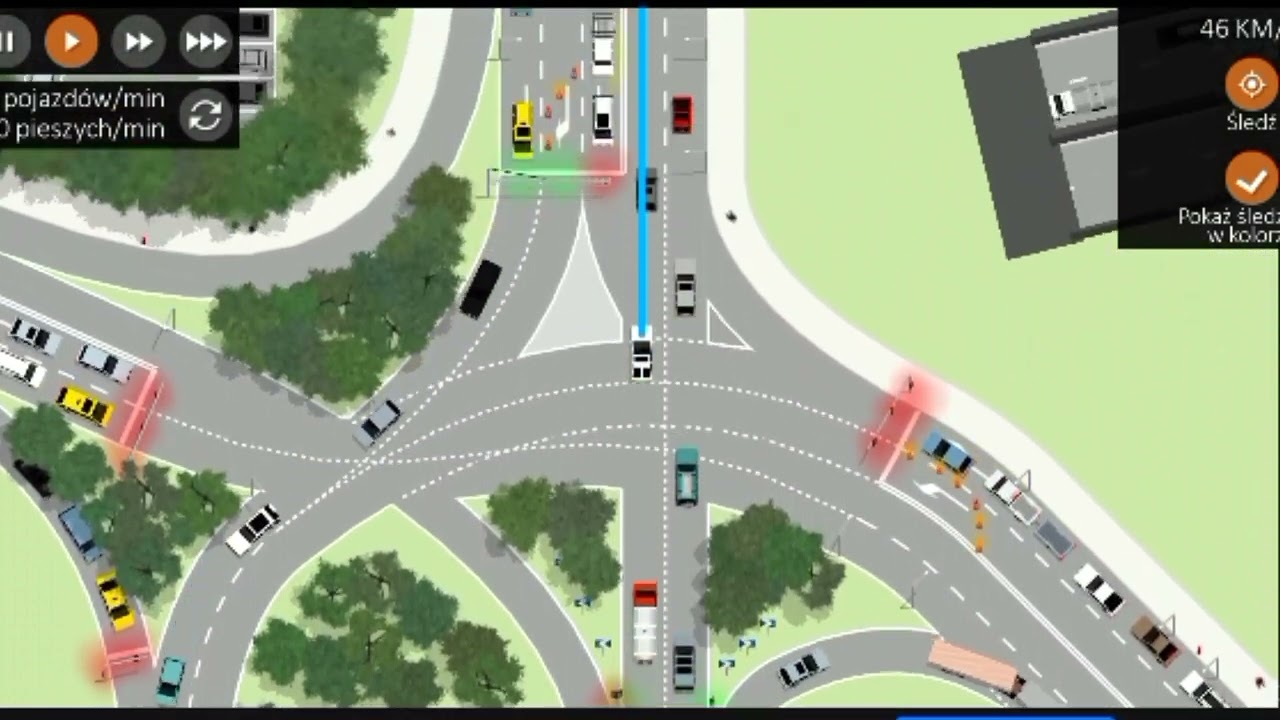 Jazda po różnych mapach w intersection controller #2 🛣️