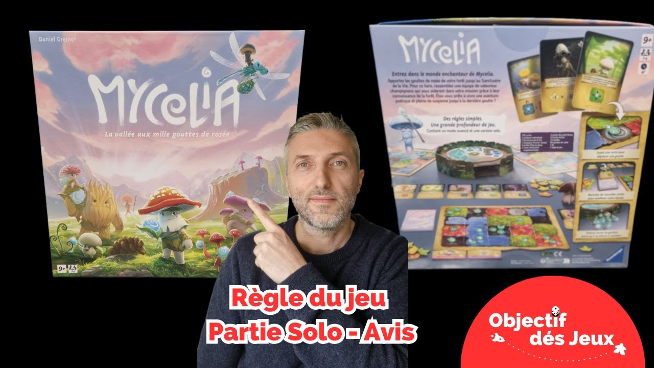 MYCELIA - Comment jouer une partie solo avec vidéo règle du jeu de société.