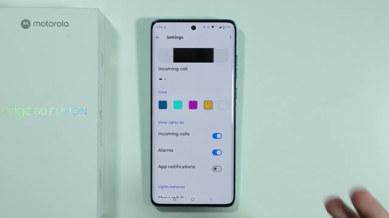 How to Customize Edge Lights on Motorola Edge 60 Fusion