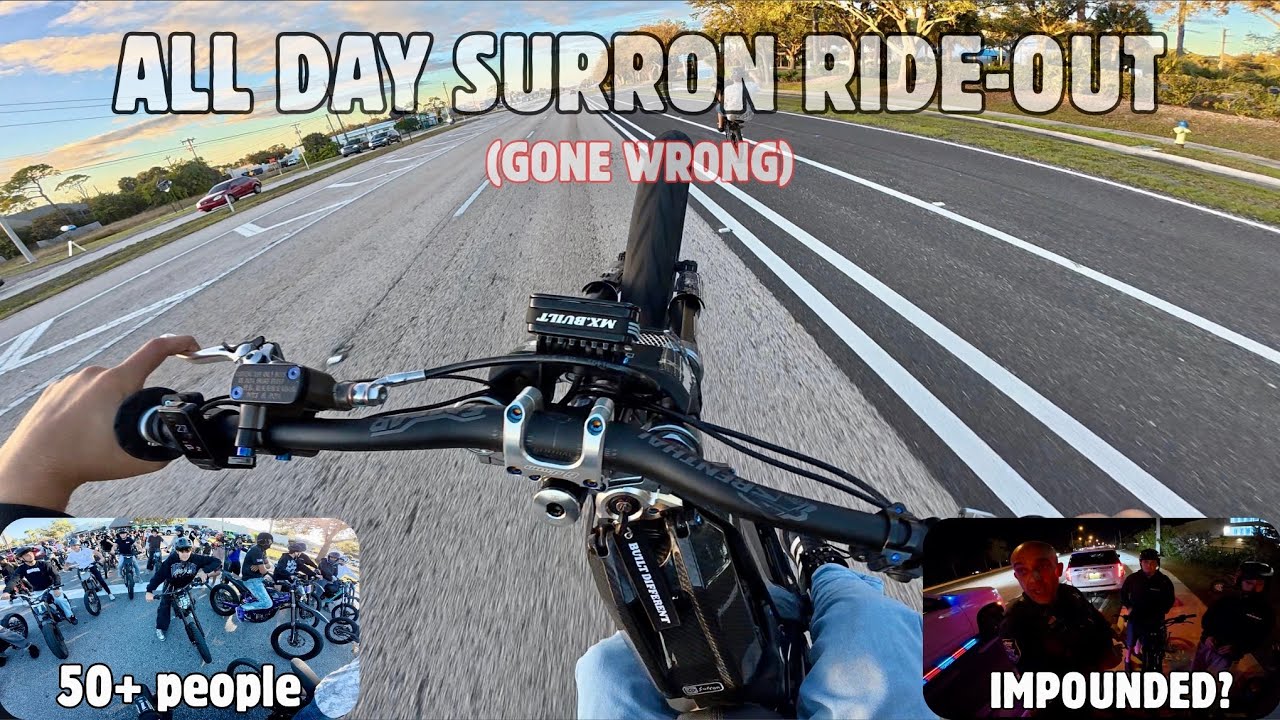 I hosted my first ride-out… (🚔 rolled + insane wheelies)