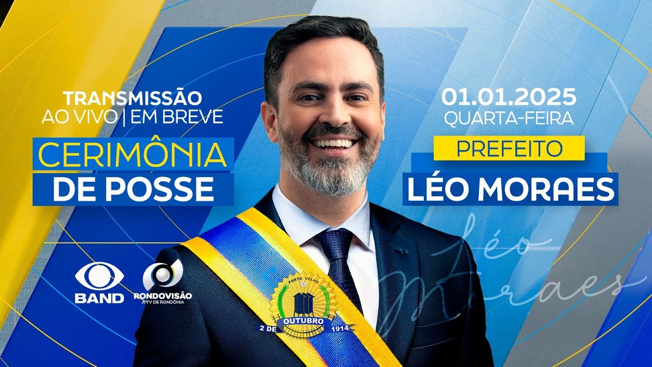 SESSÃO SOLENE - CERIMÔNIA DE POSSE DO PREFEITO E VICE-PREFEITA DE PORTO VELHO AO VIVO NA RONDOVISÃO