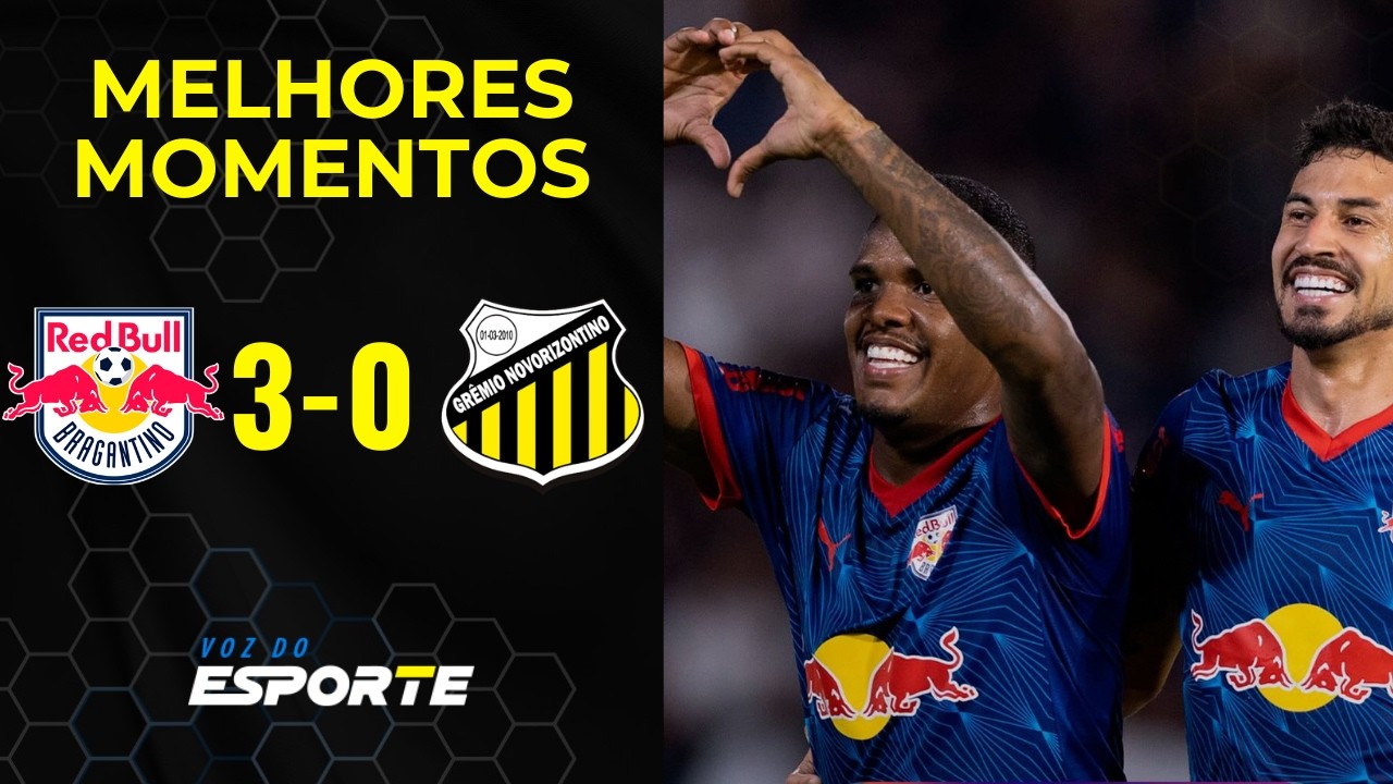 BRAGANTINO 3 X 0 NOVORIZONTINO | MELHORES MOMENTOS | ATROPELO DO MASSA BRUTA