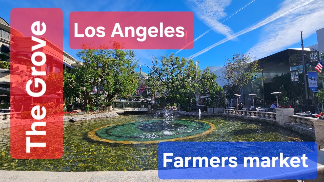 The Grove Los Angeles: атмосфера, Farmers Market и зашли в магазин посуды Williams Sonoma. 