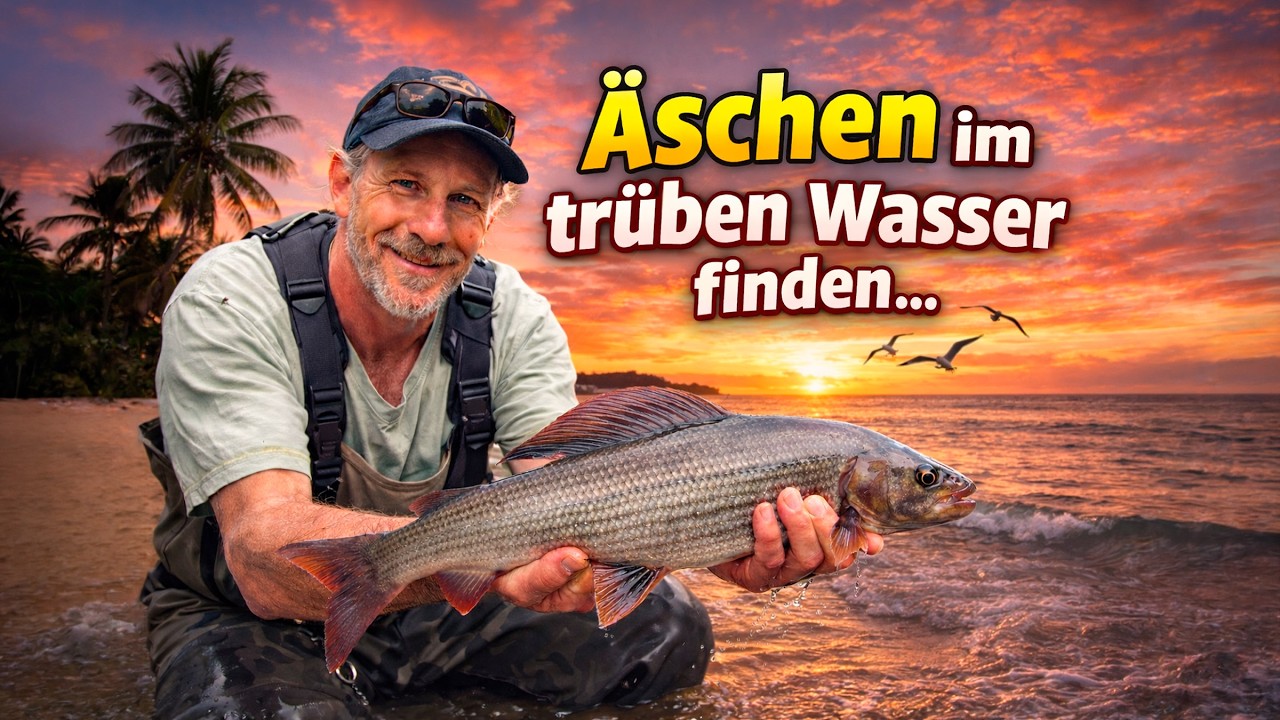 Äschen im trüben Wasser finden ... #flyfishing #fliegenfischen #trout