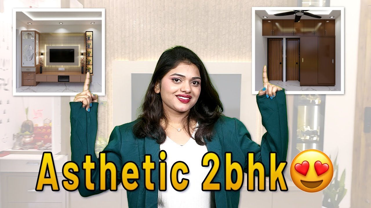 Aesthetic 2BHK Fully Furnished Home Tour 😍 | Complete Interior | Best Kitchenette