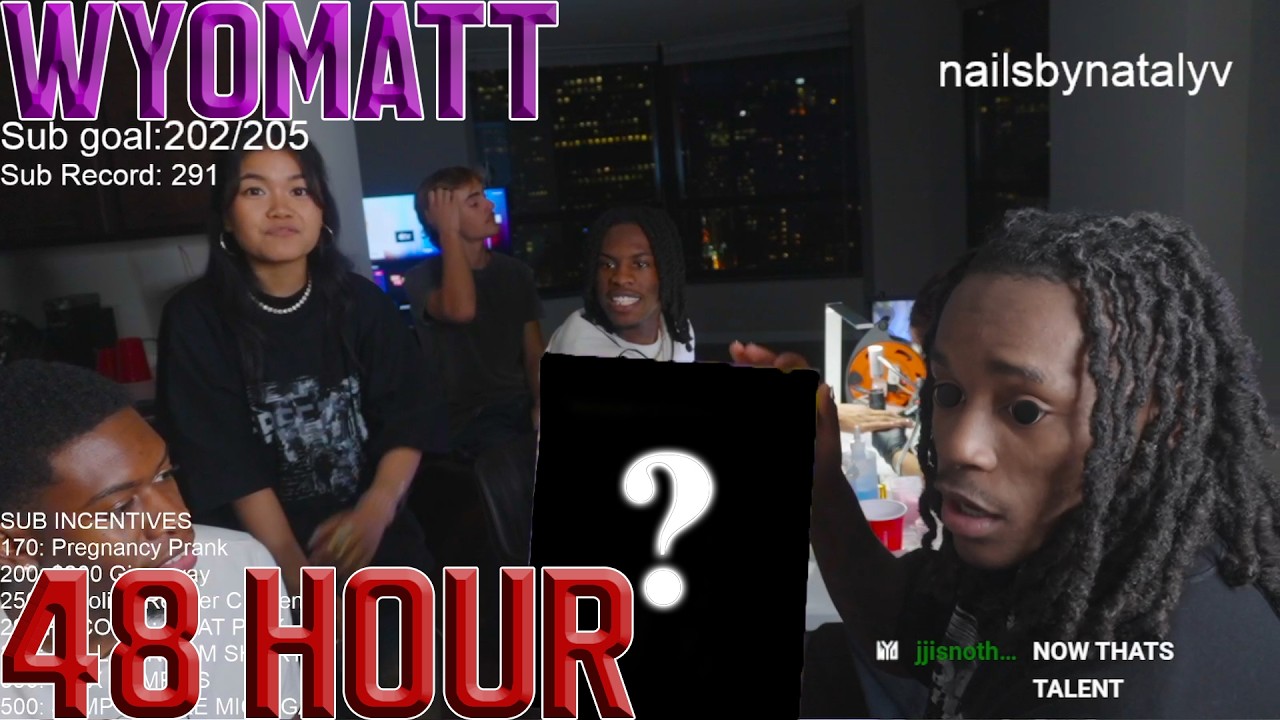 MY FIRST P.O BOX OPENING... | WYOMATT's 48HR STREAM (HIGHTLIGHTS)