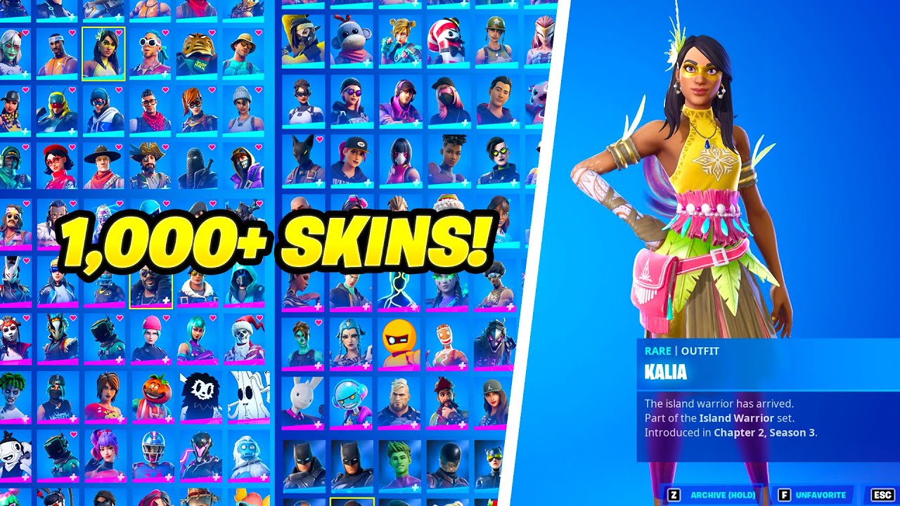 This locker has over 1,000 skins! (Rare)
