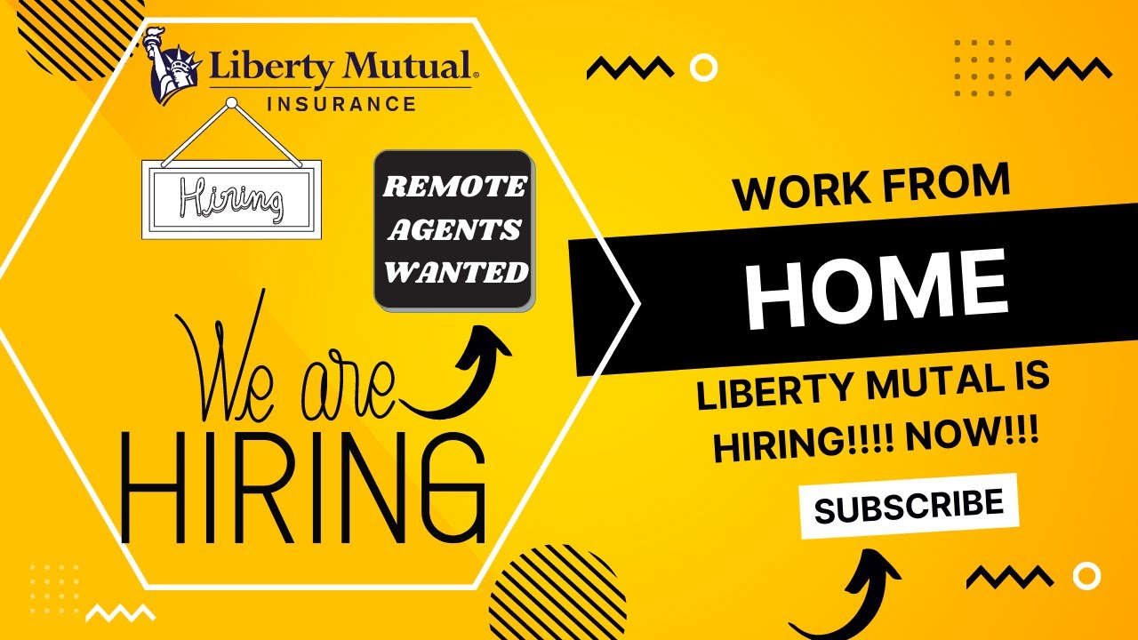 WORK FROM HOME JOBS!!! NOW HIRING!!! Liberty Mutual Insurance #remote #workfromhome #onlinejobs