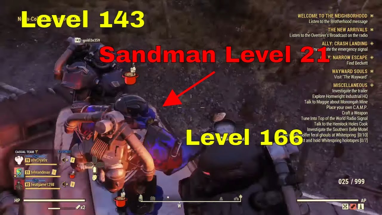 Fallout 76 PvP - Two Level 100+ Jump Me While I'm Level 21!