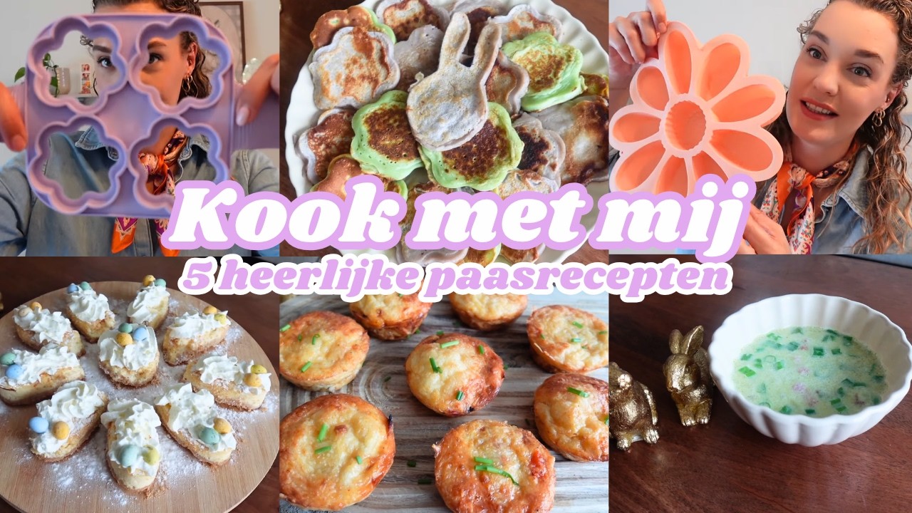 5 RECEPTEN VOOR PASEN | Kook met mij | Een complete paasbrunch/-lunch | Zeg maar Fem