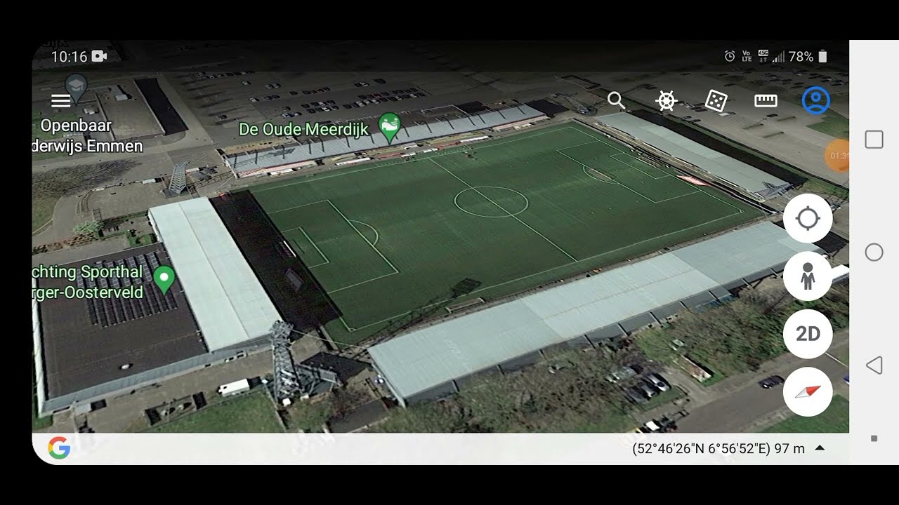 Emmen fc stadium / Future stadiums / Holland stadiums / Google Earth 3D maps