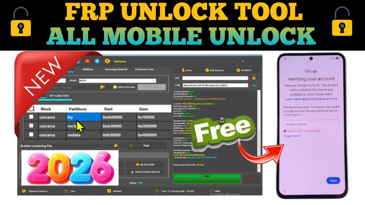 New FRP RESET Method 2025 Samsung Android 12,13,14 Bypass Tool 2026, Bypass Samsung Frp One Click