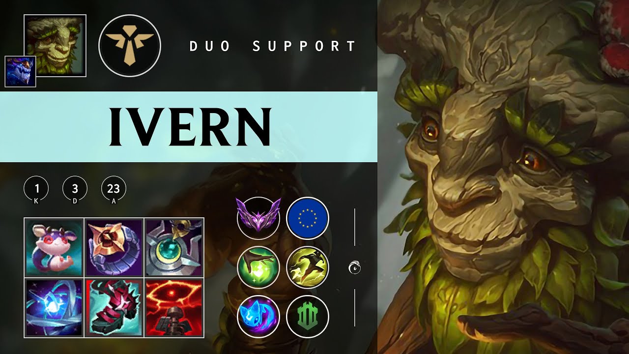Ivern Support vs Pyke - EUW Master Patch 25.24