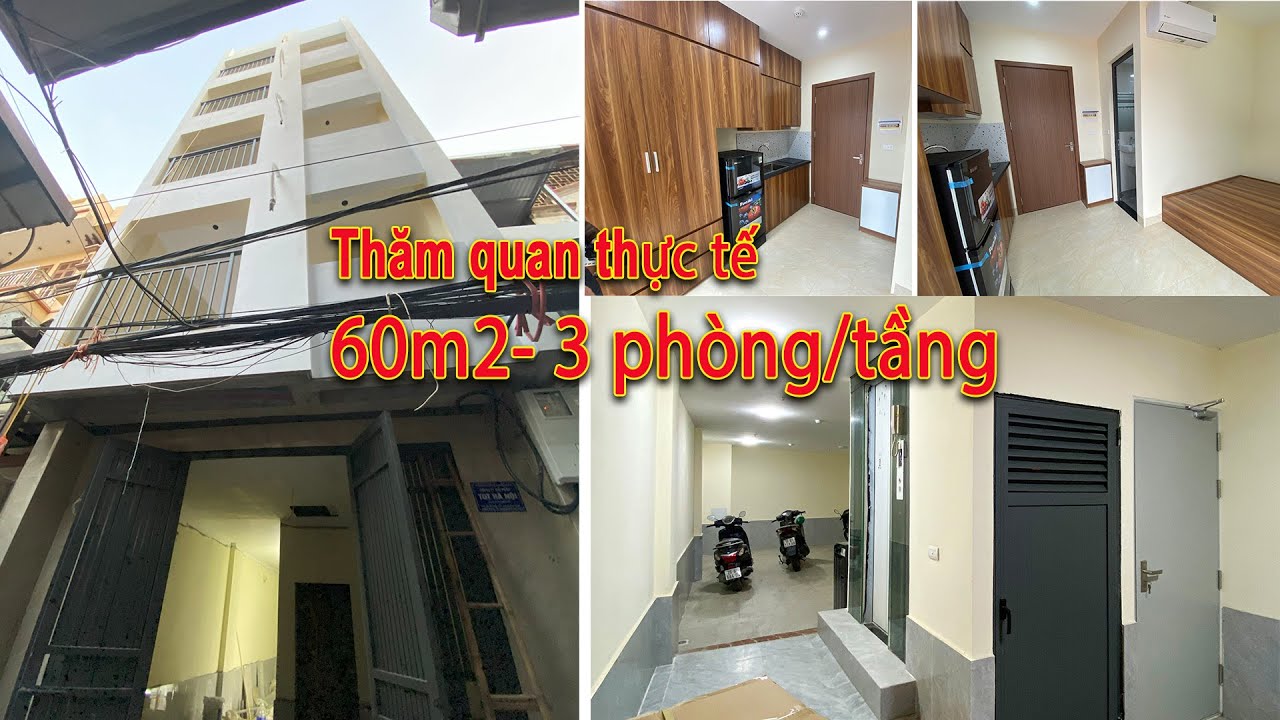 Thực tế nhà trọ 60m2 chia 3 phòng/tầng tại Tam Trinh