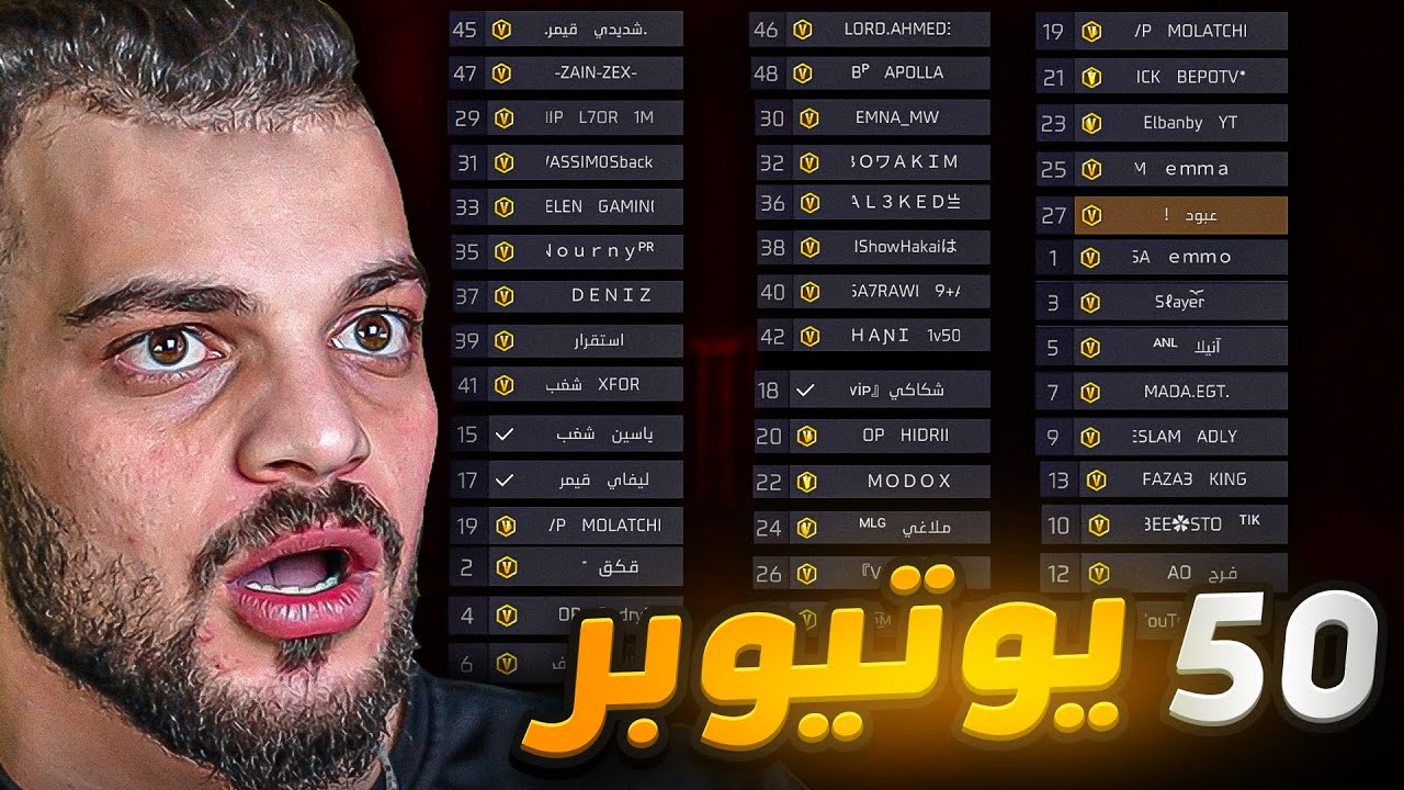 شاركت في بطولة اليوتيوبر ضد 50 يوتيوبر !