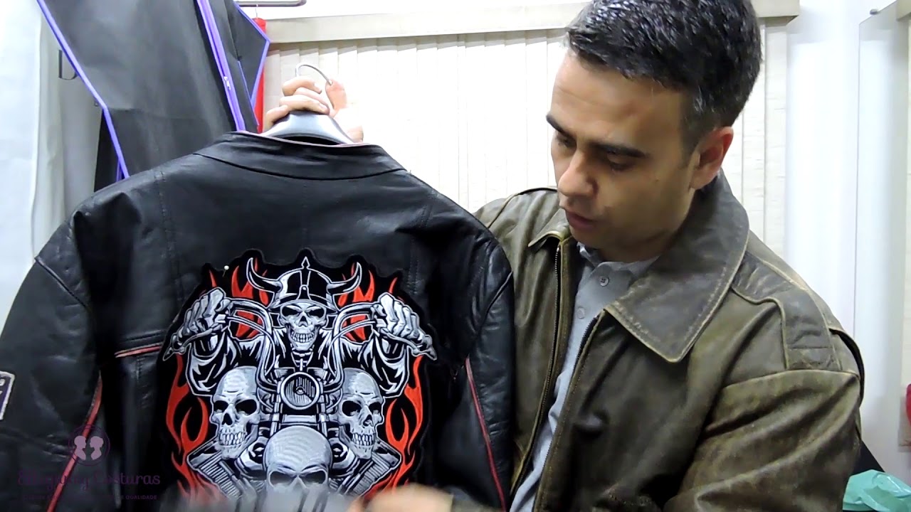 Motoclubes Live to Ride colocar patches em jaqueta de couro