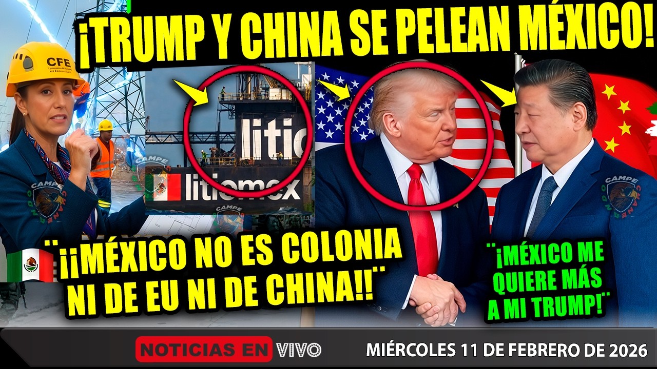 QUE LOCO! TRUMP Y CHINA ¡SE PELEAN EL AMOR DE MÉXICO! CLAUDIA SHEINBAUM ¡EMPRESAS NUEVAS!