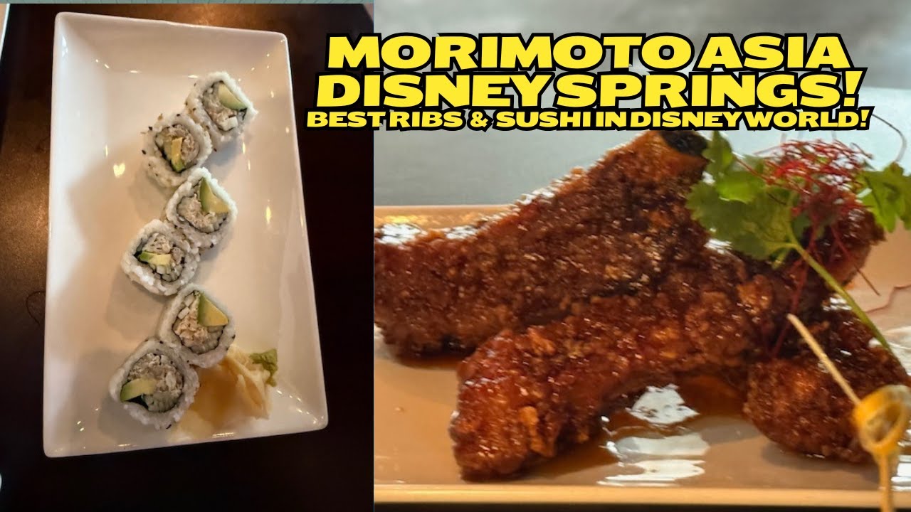 Morimoto Asia Disney Springs!  Best Ribs & Sushi in Disney World!