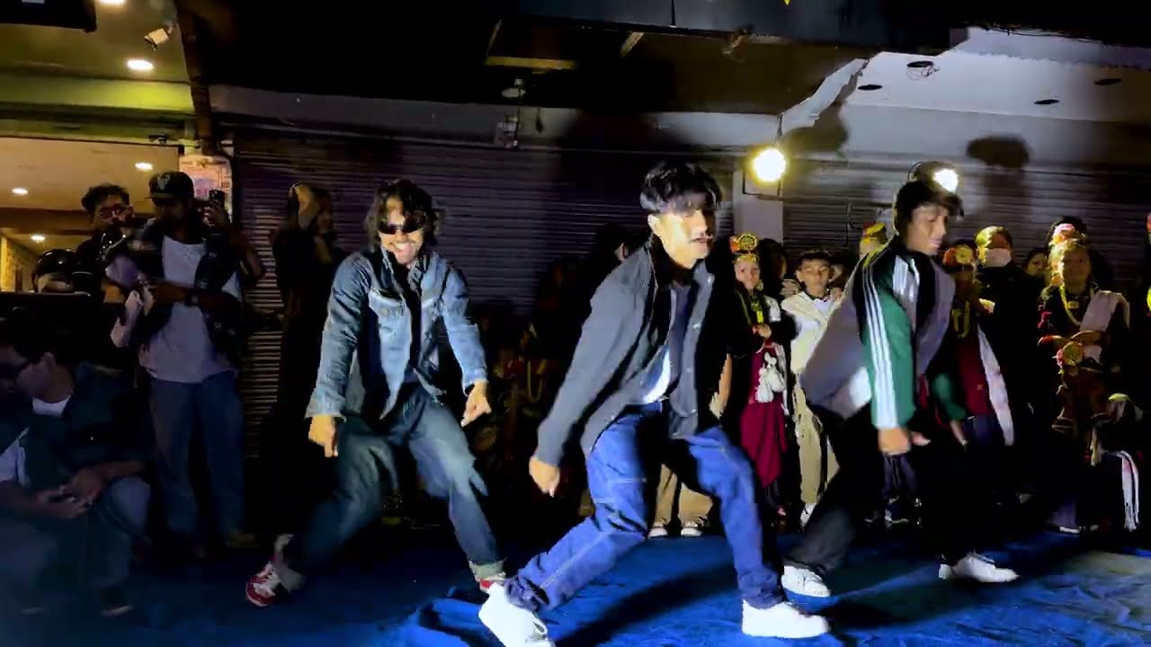 Hiphop Dance at Lakeside Pokhara during Bhailo by B2D Dance School