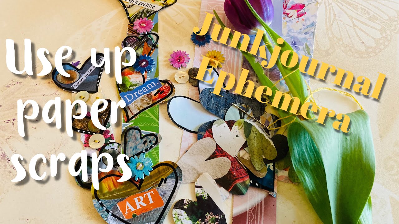 #junkjournal ephemera page borders reuse paper scraps from the desk