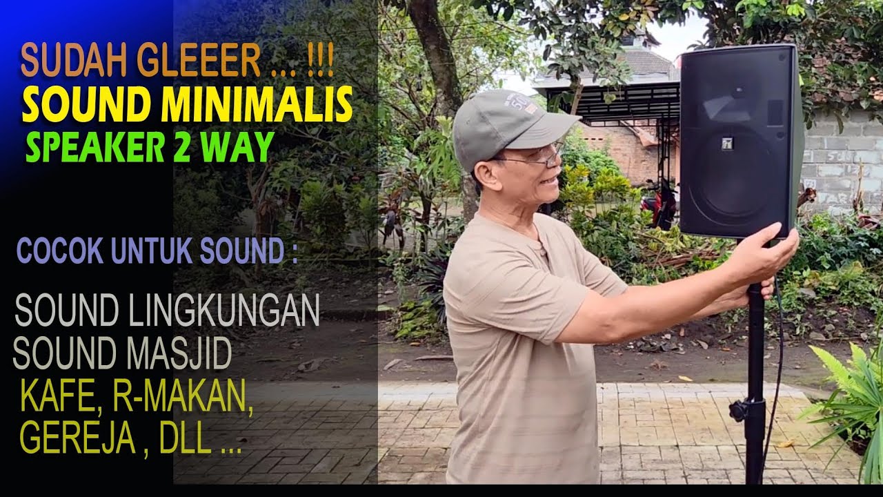 Kecil2 Gleer !!! .. Speaker 2 way Cocok untuk Sound Minimalis, Toa F2000BM