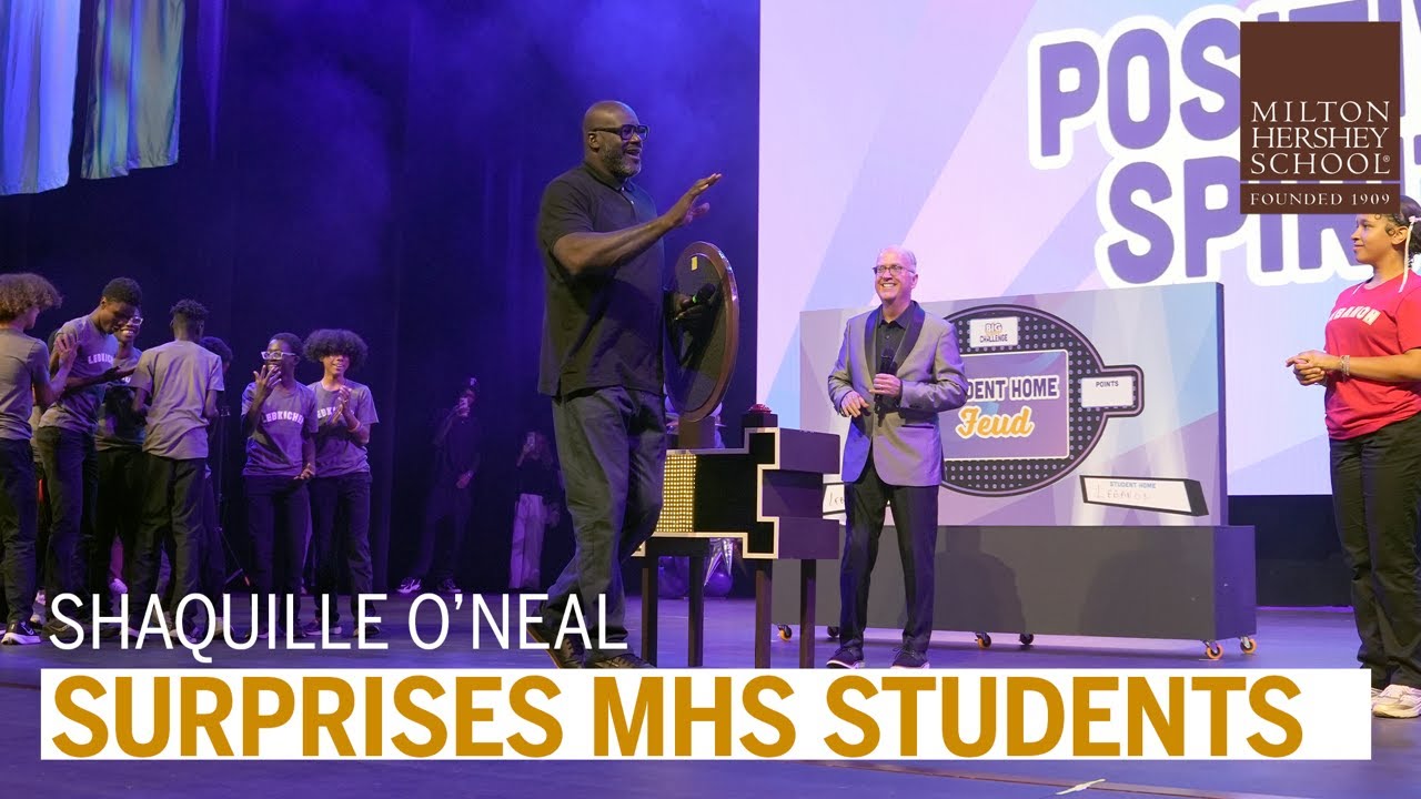 Shaquille O'Neal Surprises Milton Hershey School Students