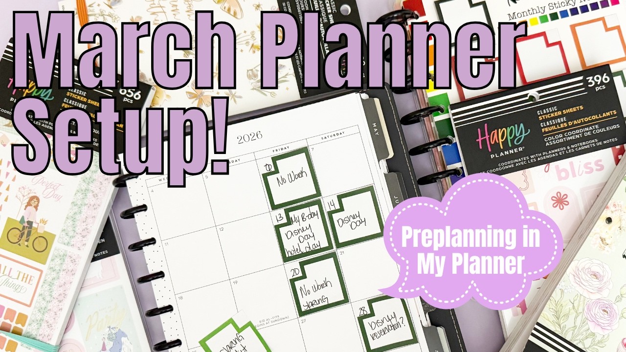 February 2026 Planner Setup | Setting Up My Planner for the Month | Preplanning | Catchall Planner