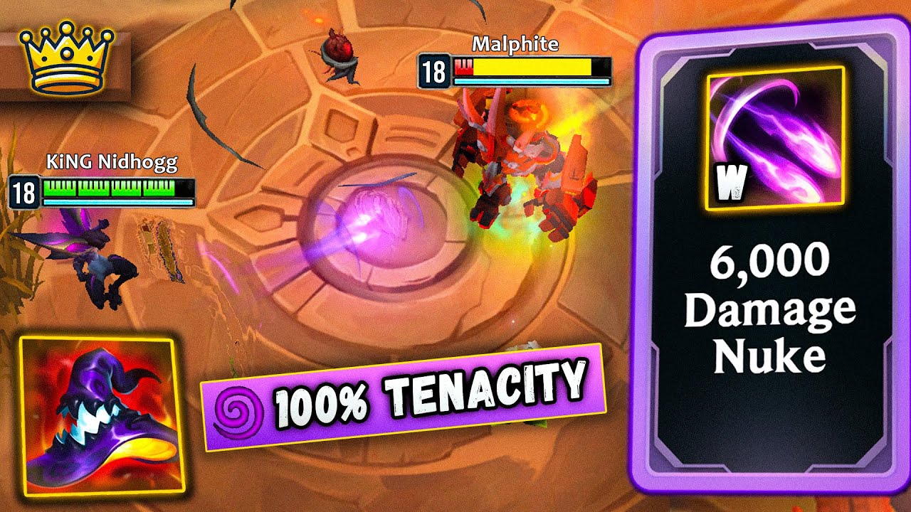 Insane Stat Anvil Run - 100% Tenacity: 6k Dmg Cross-Map Nuclεar Bombs | League Arena Gameplay