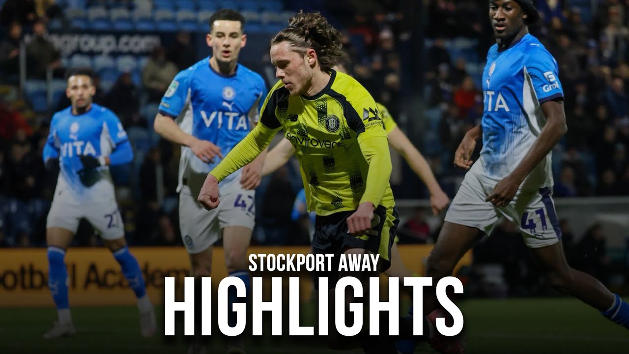 Stockport County 2-1 Harrogate Town Highlights