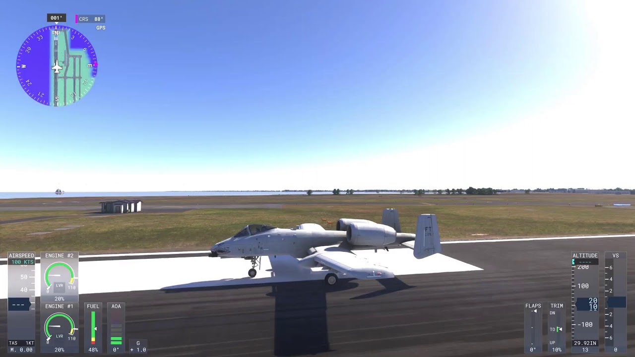 Microsoft flight sim A-10 thunderbolt