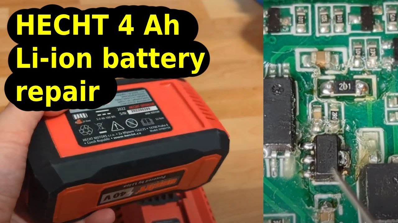 HECHT battery repair BMS - oprava akumulátoru 4 Ah