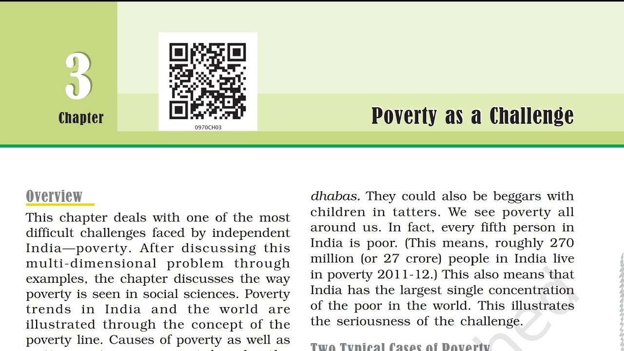 Poverty as a Challenge | Part 1 | Class 9 Social Science | Economics