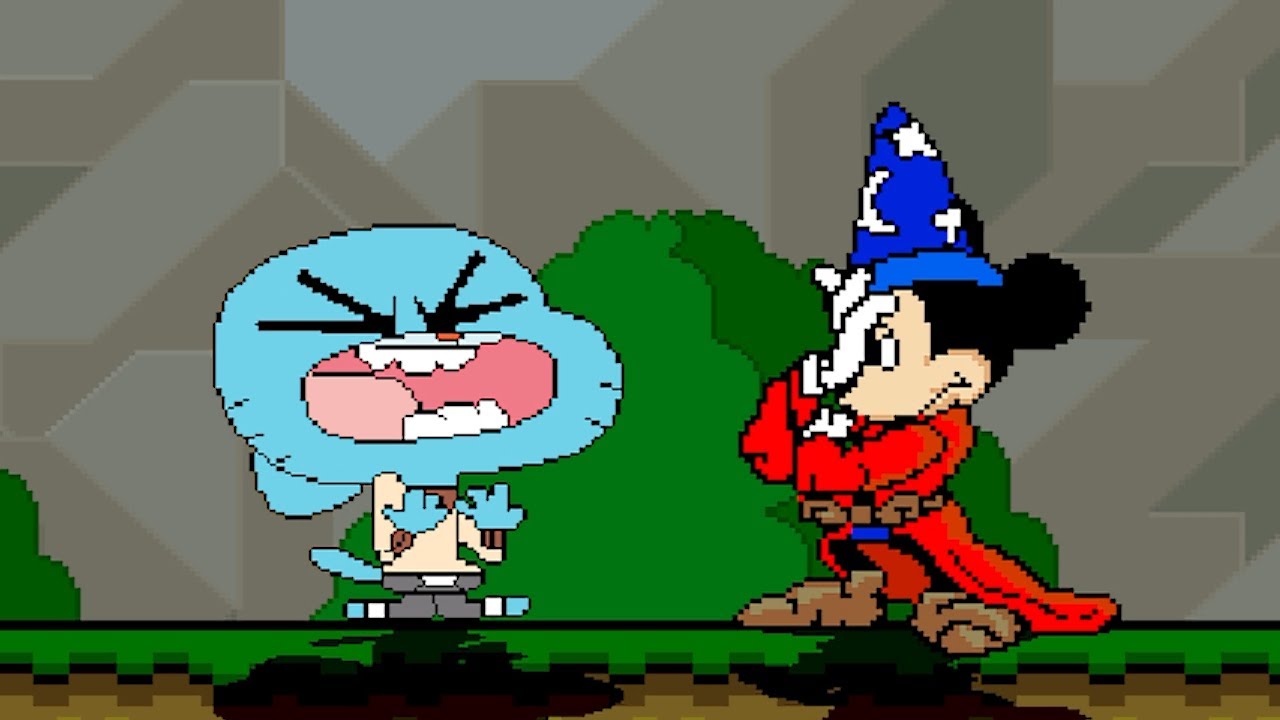 TEAM GUMBALL AND MICKEY MOUSE -WIZARD- BATTLES WITH MUGENS IN SURVIVAL MODE