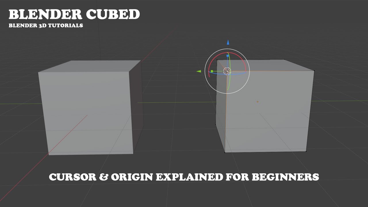 Blender Cursor & Origin Explained for Beginners | Master the Basics!