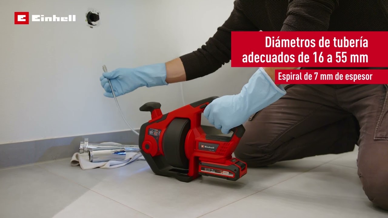 DESATASCADOR DE TUBERIAS DE EINHELL TE-DA 18/760 Li