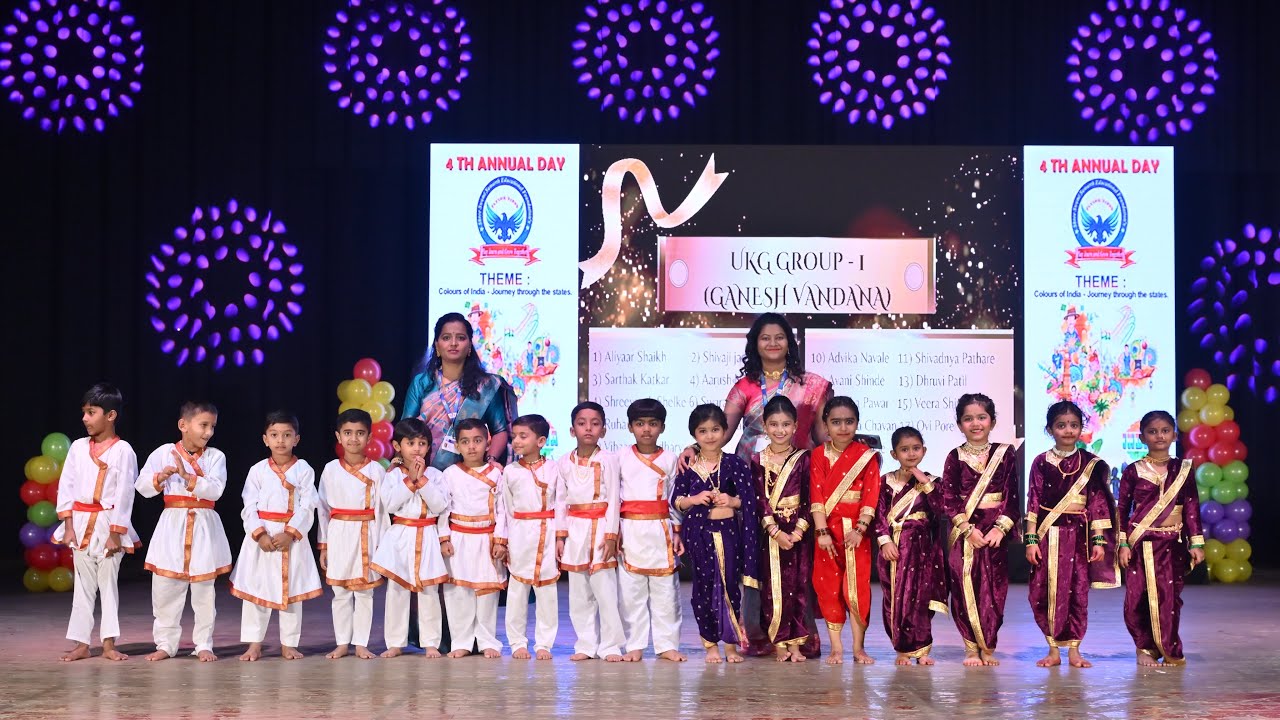 Ganesh Vandana | UKG Group | Flying Birds Pre‑School Annual Function 2025‑26