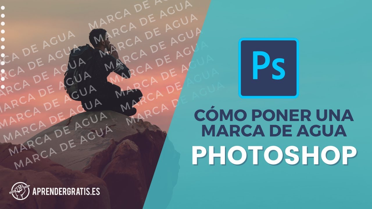 C&oacute;mo poner una MARCA de AGUA con Photoshop | Curso Iniciaci&oacute;n Photoshop. V&iacute;deo 9
