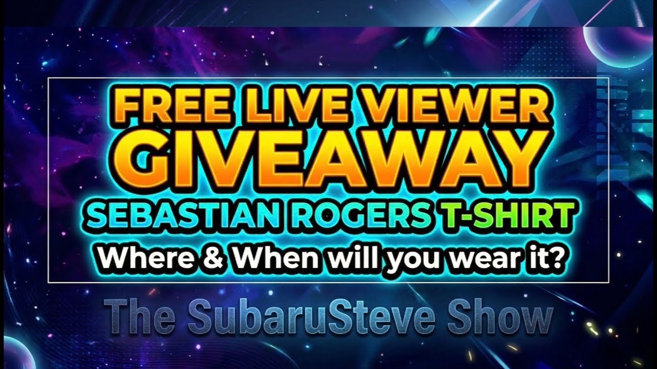 🚦GIVEAWAY ALERT: Here’s a “LIVE VIEWER” Giveaway to Start Your Weekend On The SubaruSteve Show! 👀
