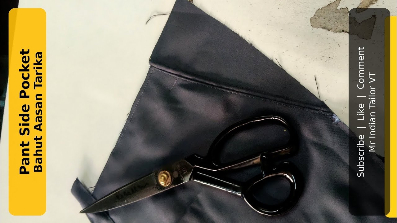 Pant ki Said pocket kese banaye#sewing #shorts #stitching #tiloringclasses 