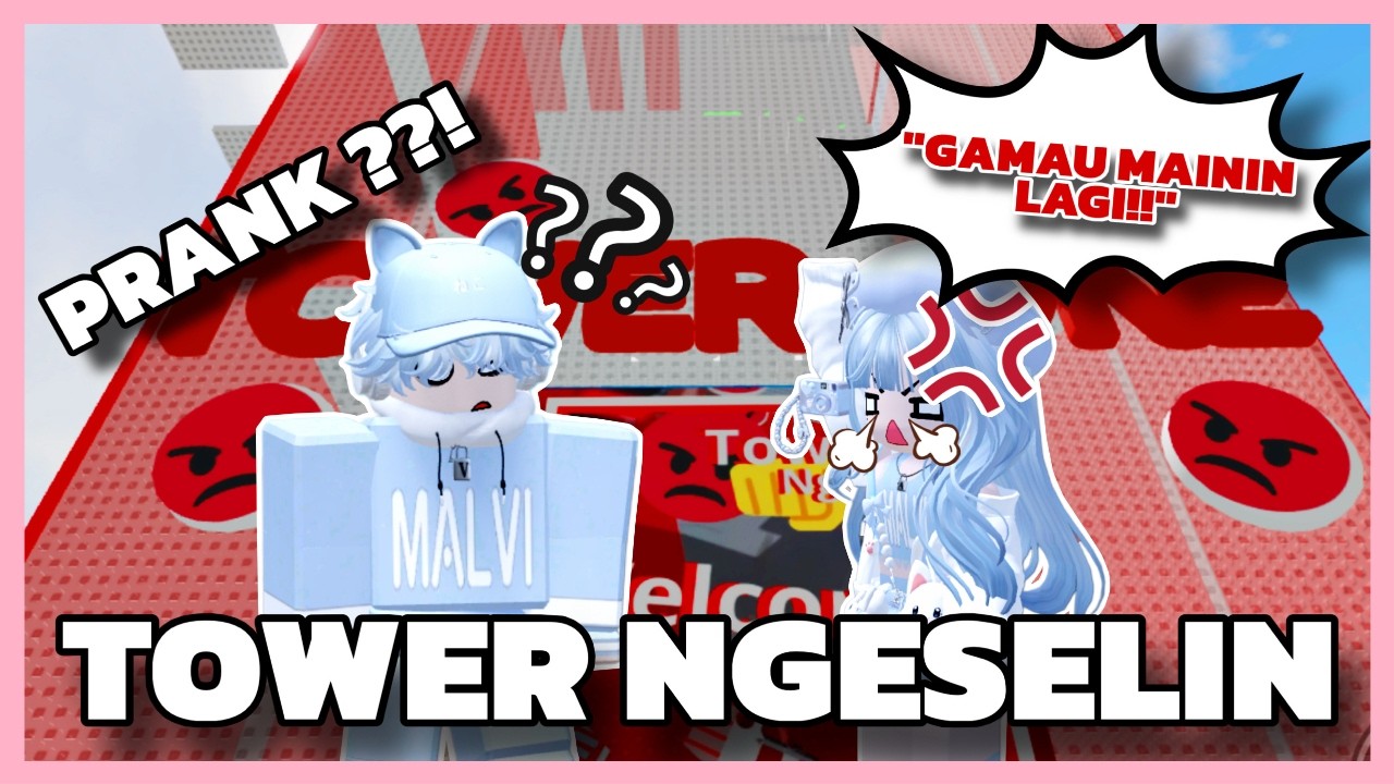 VIMEI DAN AGMAL COBA TOWER PALING NGESELIN DI ROBLOX, VIMEI SAMPAI NGAMUK !! ! 😡🔥