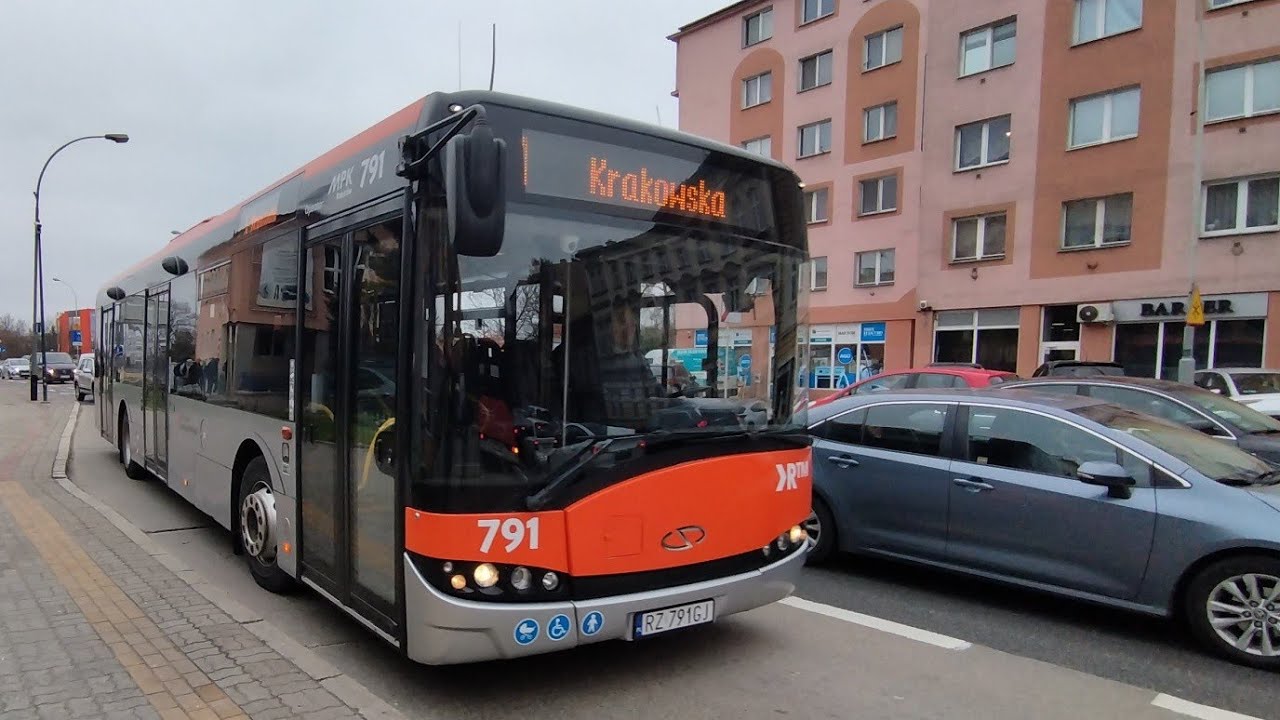 Solaris Urbino 12 III #791, Linia 1, kierunek Krakowska, MPK Rzesz&oacute;w