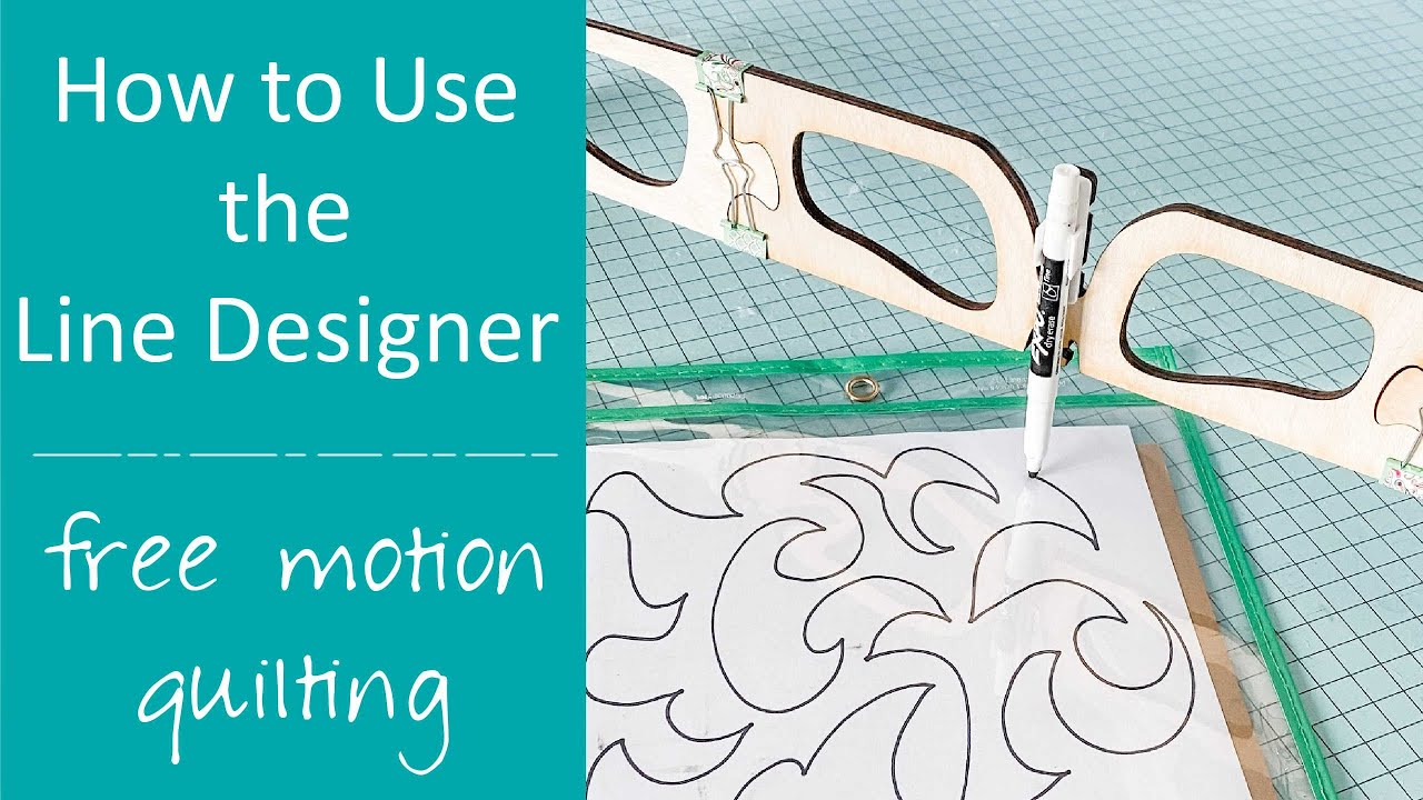 How to Practice Free Motion Quilting with a Line Designer Tool
